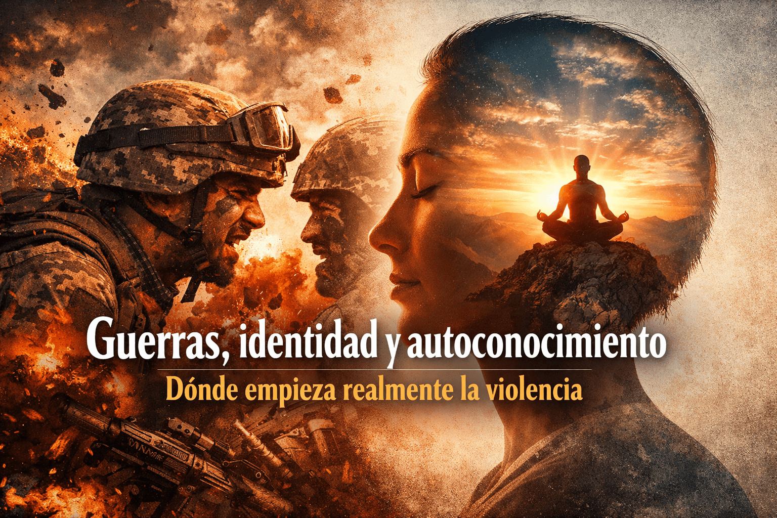 Las guerras no empiezan en el campo de batalla, sino en la mente. Una reflexión sobre identidad, polarización y la raíz psicológica de la violencia.